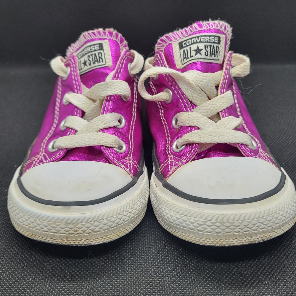 7C Girls Converse Metallic All-Star Oxford